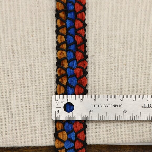 Fancy Choker Multi Color Adjustable Length Multi Colors Wide Trim chokers (#83) - Picture 5 of 11
